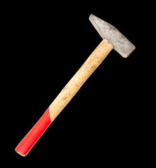 Hammer isolated on a black background