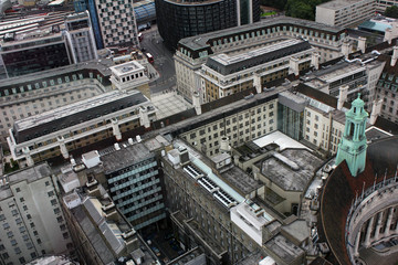 aerial view of london