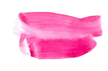 Abstract watercolor hand paint texture, isolated on white background. - Image