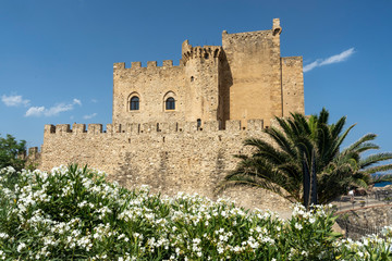 Castle of Roseto, Calabria, at summer