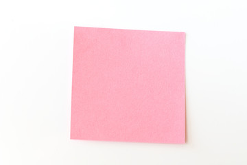 Sticky note isolated on white background with clipping path.