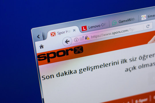 Ryazan, Russia - May 13, 2018: Sporx website on the display of PC, url - Sporx.com.