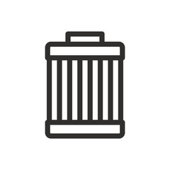Oil filter linear icon