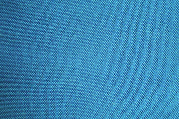 Naklejka na ściany i meble Gradient blue texture background with azure, turquoise and carolina color shades. Light to dark blue tone banner, grainy fabric canvas pattern, empty cloth detail wallpaper 