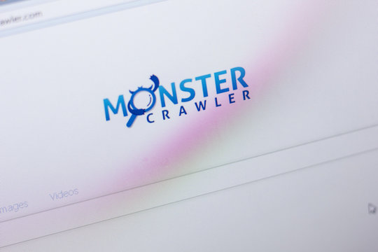Ryazan, Russia - May 13, 2018: MonsterCrawler website on the display of PC, url - MonsterCrawler.com.