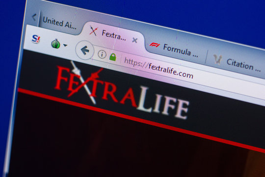 Ryazan, Russia - May 13, 2018: Fextralife website on the display of PC, url - Fextralife.com.