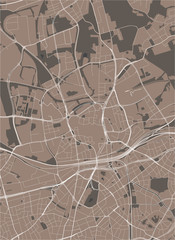 map of the city of Essen, Germany
