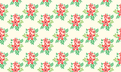 Flower background for Romantic Christmas, with beautiful leaf and flower design concept.