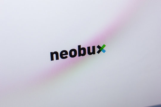 Ryazan, Russia - May 13, 2018: Neobux website on the display of PC, url - Neobux.com.