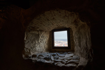 Window of a medieval fortress