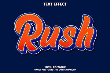 Modern brush typohraphy text effect