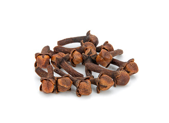 dry clove isolate on white background