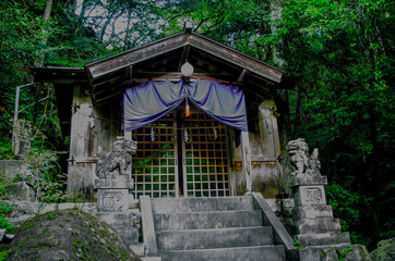 Old temple in the forest, Ena Japan 