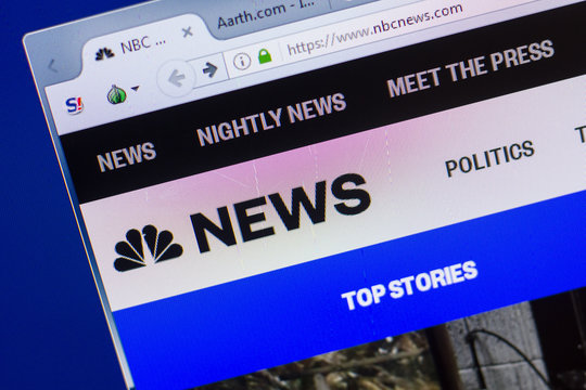 Ryazan, Russia - May 13, 2018: NBCnews website on the display of PC, url - NBCnews.com.