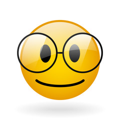 vector glass smile