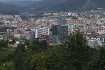 View of Bilbao from a hill