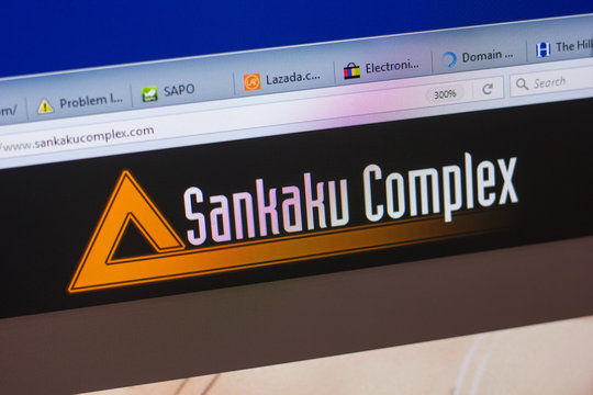 Ryazan, Russia - May 13, 2018: Sankakucomplex website on the display of PC, url - Sankakucomplex.com.