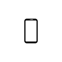 Naklejka premium Smartphone flat vector icon isolated on a white background.Mobile phone icon.