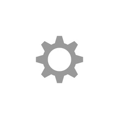 Setting flat vector icon isolated on a white background.Wheel icon.