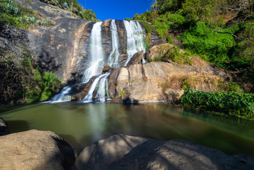 Fototapeta na wymiar Kalhatti Top Falls in Kalhatti village Ooty Tamil Nadu. India