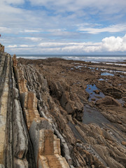 landscape in the beach in sopelana