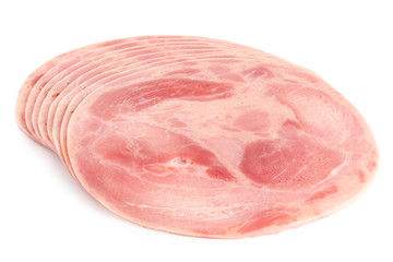 Sliced ham sausage