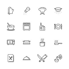 Cooking - Flat Vector Icons