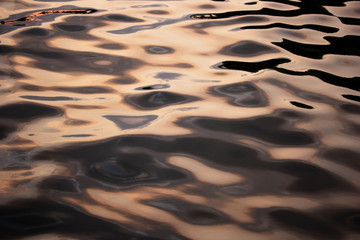 The shadow of the waves of the sea that is moving.