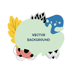 Abstract vector modern frame