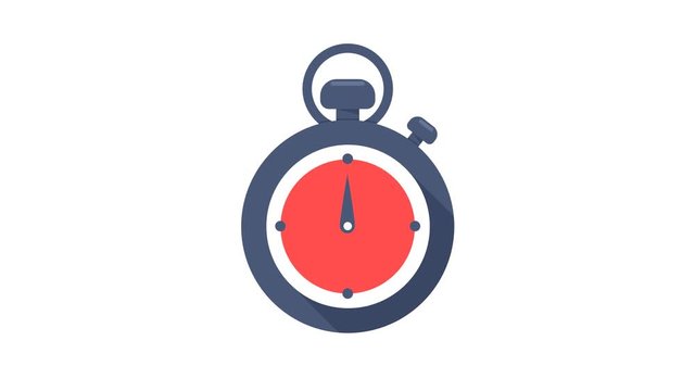 Stopwatch icon. Stopwatch vector that sets the working time at various times.