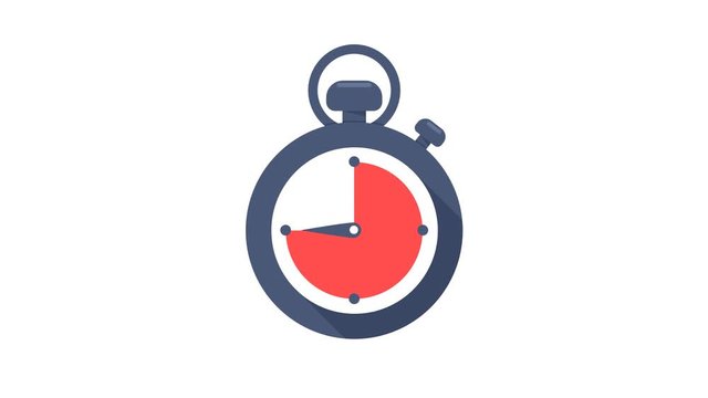 Stopwatch icon. Stopwatch vector that sets the working time at various times.