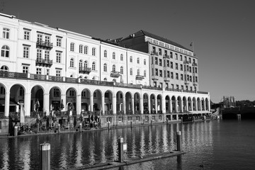Naklejka premium canalview Hamburg