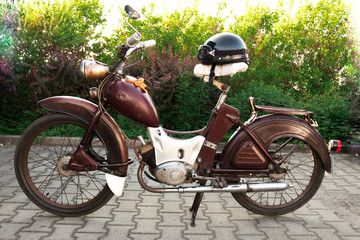 Small historical moped