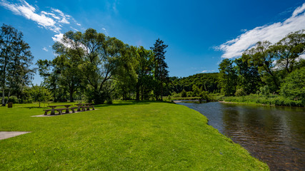 Naklejka premium Aerial view of the belgium Ardennes