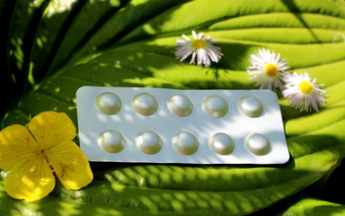  Summer bloom allergy. Irritation of mucous from flowering in summer. Allergy pills.