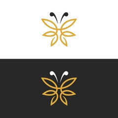 MARIJUANA BUTTERFLY LINE LOGO