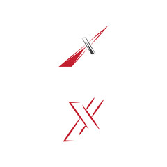 X Letter Logo Template vector icon