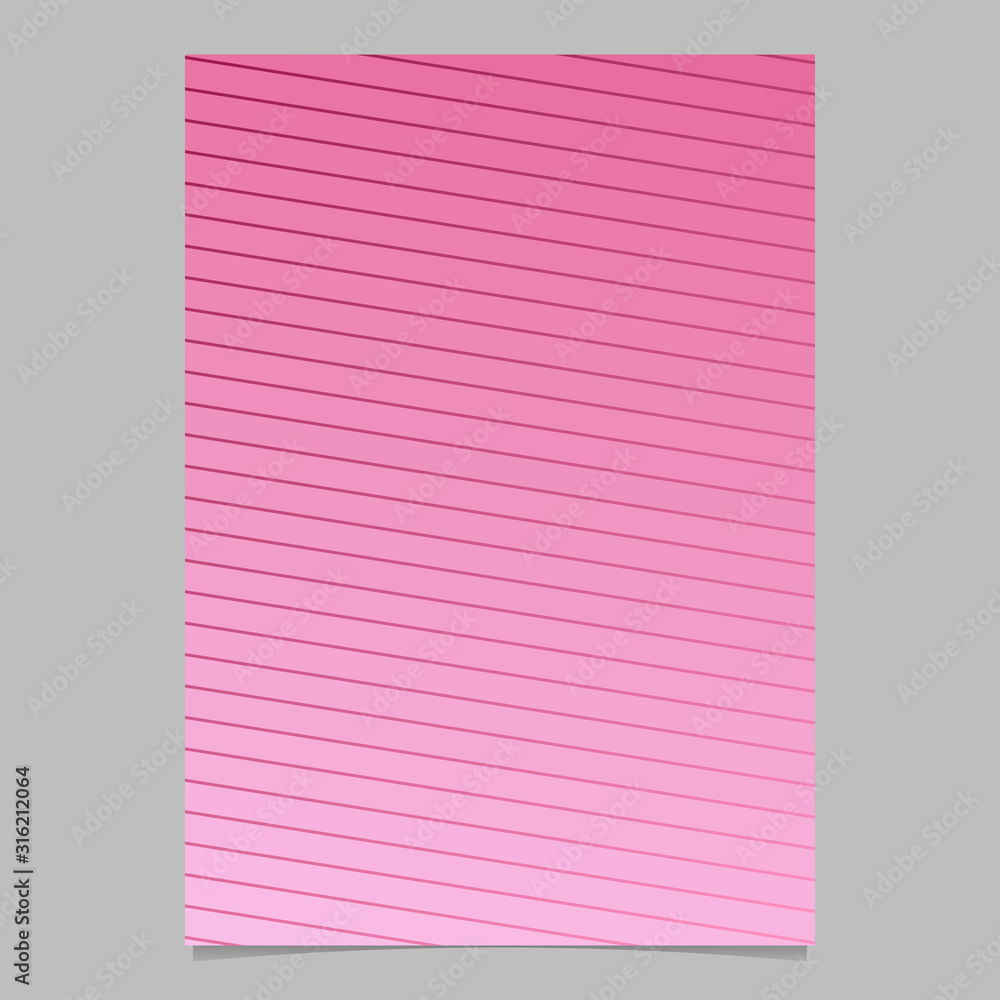 Poster gradient geometric line page background - abstract vector stationery template design from stripes