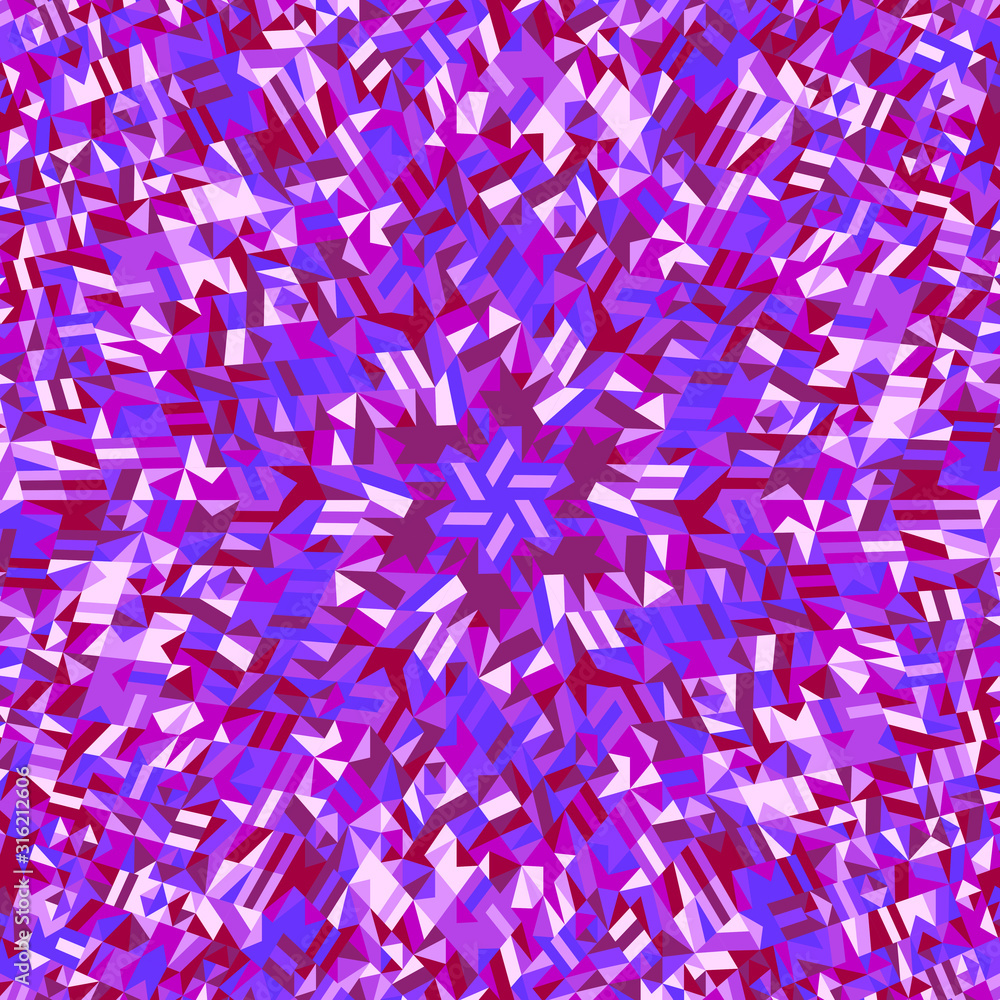 Poster geometrical dynamic tiled mosaic pattern background - colorful abstract vector design