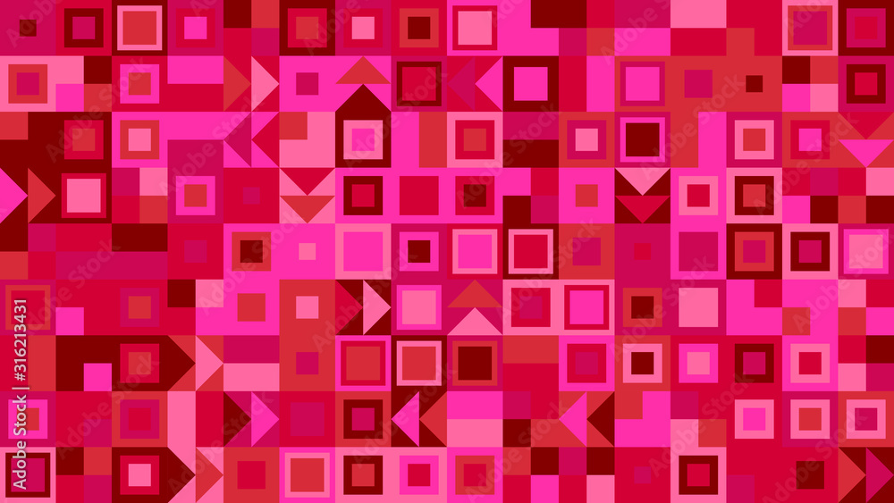 Poster geometrical mosaic pattern background design - colorful abstract vector graphic