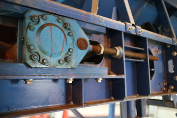 conveyor belt details close up