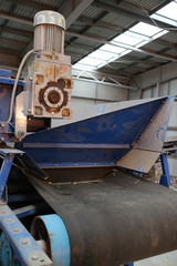 conveyor belt details close up