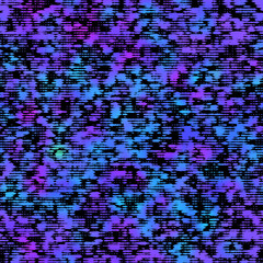 Funky ombre abstract hippy messy chaotic surreal 60s distressed textured graphical design. Seamless repeat vector pattern swatch.