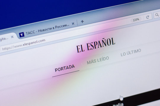 Ryazan, Russia - May 20, 2018: Homepage of ElEspanol website on the display of PC, url - ElEspanol.com.