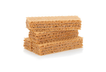 wafer biscuit isolated on white background.