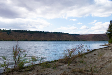Obraz premium landscapes, Ukraine, Dniester river, beautiful river