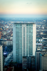 Skyscraper designed in in the 50th in Center Station of Milan 