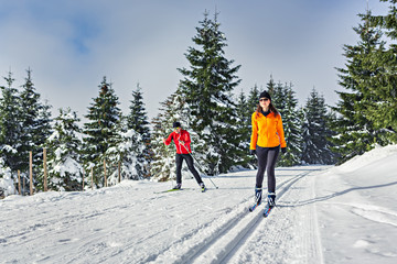 cross-country skiing