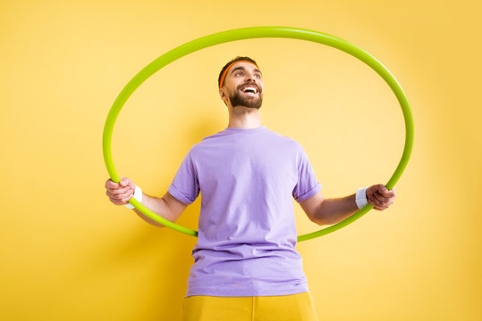 Hula Hoop желтый обруч