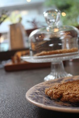 christmas cookies and cup of coffee